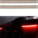 HDBUBALUS Saddlebag Tail Light LED Running Brake Sequential Turn Signal Lamp Fit for Harley Touring Electra Glide Street Road Glide 2014-Later Smoke Lens