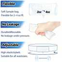 Urine Test Complete Kit with Refillable 24 oz Bag, Adjustable Hidden Belt, 10 Temperature Strips & Silicone Funnel, Discreet Reusable Urine Storage System for Lab Testing and Home Practice