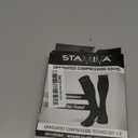 Physix Gear Compression Socks - Best Men & Womens Compression Sock for Circulation, Running, Nurses, Athletic Use Sock Compression, Blood Pressure Socks, Calcetines de , All, Black, S/ M