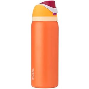 Owala FreeSip Insulated Stainless Steel Water Bottle with Straw for Sports, Travel, and School BPA-Free Sports Water Bottle, 32 oz, Citrus Crush