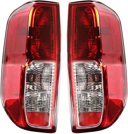 Tail Lights Compatible With 2005-2021 Nissan Frontier Models With Bulbs Left and Right Side Replace NI2801206 NI2800206