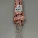 FEQO 36 Pcs Pink Eucalyptus Stems Artificial Leaves Faux Eucalyptus Stems Branches 15 inch for Wedding Bouquet Home Deco