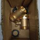 2 Pack Garden Hose Shut Off Valve - Extended Handle - 3/4" Heavy Duty Solid Brass Hose Connector Water Shut Off Valve Hose Shutoff Valve with 4 Pcs Hose Washers