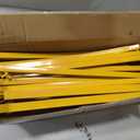 Gold Wedding Flower Arch Stand 2-Pack Curved Half Arch Backdrop Frames (6.6 ft & 7.9 ft) for Ceremony, Proposal, Bridal Shower, Garden Party Metal Event Frame for Floral & Balloon Decorations, Extra Large