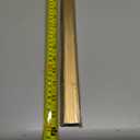 Wall-Mounted Wardrobe Rod, Aluminum Alloy Clothes Rail with End Sockets and Screws, for Wardrobe/Shoe Rack/Laundry Room, 2.4mm Thick Rod Wall (Color: Gold, Size: 60cm/23.6in)