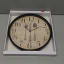 zylymx Vintage Fork Knife Night Light Wall Clock Light Up Luminous Non-Ticking Silent Battery Operated Clocks 12 Inch for Kitchen Home