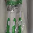 Amazon Brand - Mama Bear Baby Bottle Brush with Nipple Cleaner and Suction Cup Stand, White (Pack of 3)