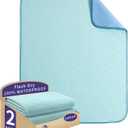 Bed Pads Washable Waterproof, Washable Underpads, Super Absorbency Reusable Bedwetting Incontinence Pads for Kids, Adults, Elderly, and Pets - Waterproof Protective Pad for Couch, Sofa, Floor, Bed (2 Pack - 18"X24")