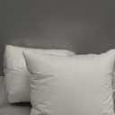 20x20inches Throw Pillow Inserts Set of 2 Rectangle White Cotton Textured Fleece Fabric Throw Pillow Insert with Hypoall. Polyester Fiber Filling Bed and Couch Pillows (2 Pack 20” x 20”)