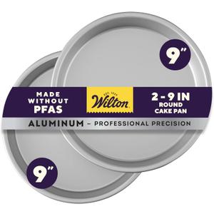 Wilton Performance Pans Aluminum Round Cake Pan, 9 x 2 in., Pack of 2