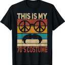 This is My 70s Costume 70 Styles Men 70's Disco 1970s Outfit T-Shirt, Small