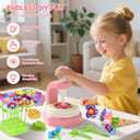 2 x Arts Crafts For Kids Ages 4-85 6 7 8 9 10 year old Girl Birthday Gift Ideas,christmas stocking stuffers Creative Craft Diy Fabric Flower Bouquets Toys age 8-13,Flower Press Kit Educational Toys