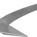 Extreme Max 3006.9297 Heavy-Duty Galvanized Self-Righting Shovel Anchor with Roll Bar - 44 lbs., Works Great in Mud, Sand, Clay, and Weeds