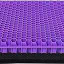 Gel Seat Cushion for Long Sitting, Double Thick Office Desk Home Wheelchair Seat Cushions for Back Hip Sciatica Tailbone Pain Sore Pressure Relief, Gel Cooling Game Chair Pads for Car Truck Driver, Large