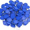 RFID Key Fobs IC Cards for Door Access 13.56MHz UID Tag Token Keytag Keychain Rewritable Programmable IC Cards Pack of 100, 769894491010