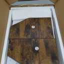 YINMIT Coffee Station Organizer for Countertop, Wood Coffee Bar Organizer with Removable Dividers for Pods, Syrup, Cups, Stirrer, Tea - Office Bar Accessories, Iron Wire-Vintage Brown (1 Tier)