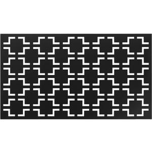 Decorative Outdoor Privacy Screen Panels, Metal Laser Cut Privacy Screen Decorative Patio Metal Fence for Outdoor Indoor Decor (Quadra)