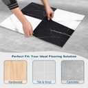 Yipscazo 32-Pack Peel and Stick Floor Tiles, 12" x 12" Diamond & Jazz Vinyl Flooring, Waterproof Self Adhesive Tile for Bathroom, Kitchen, RV, DIY Renovation