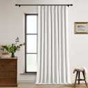 Extra Wide 60 Inch Width Blackout Curtains 96 Inches Long for Living Room Bedroom Room Darkening Linen Pinch Pleated Office Thermal Insulated Ceiling Track Window Sliding Door Drapes 60x96 1 Panel