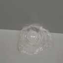 Lighting Replacement Glass Lampshade 4 Inch Milky White Glass Dome Cover Round Globe 0.8 Inch Fitter for G9 Bulb Replacement (transparent and white)