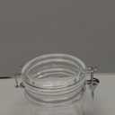35 oz Reinforced Small Acrylic Canister with Locking Clamp, Airtight Flip Jar | Food Storage Container for Flour, Sugar, Coffee, Candy, Cookie 