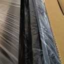 Twin Size Platform Bed Frame with LED Lights, Grey Upholstered Headboard with 2-Tier Storage Shelves, Charging Station, Noise Free, No Box Spring Needed, Easy Assembly