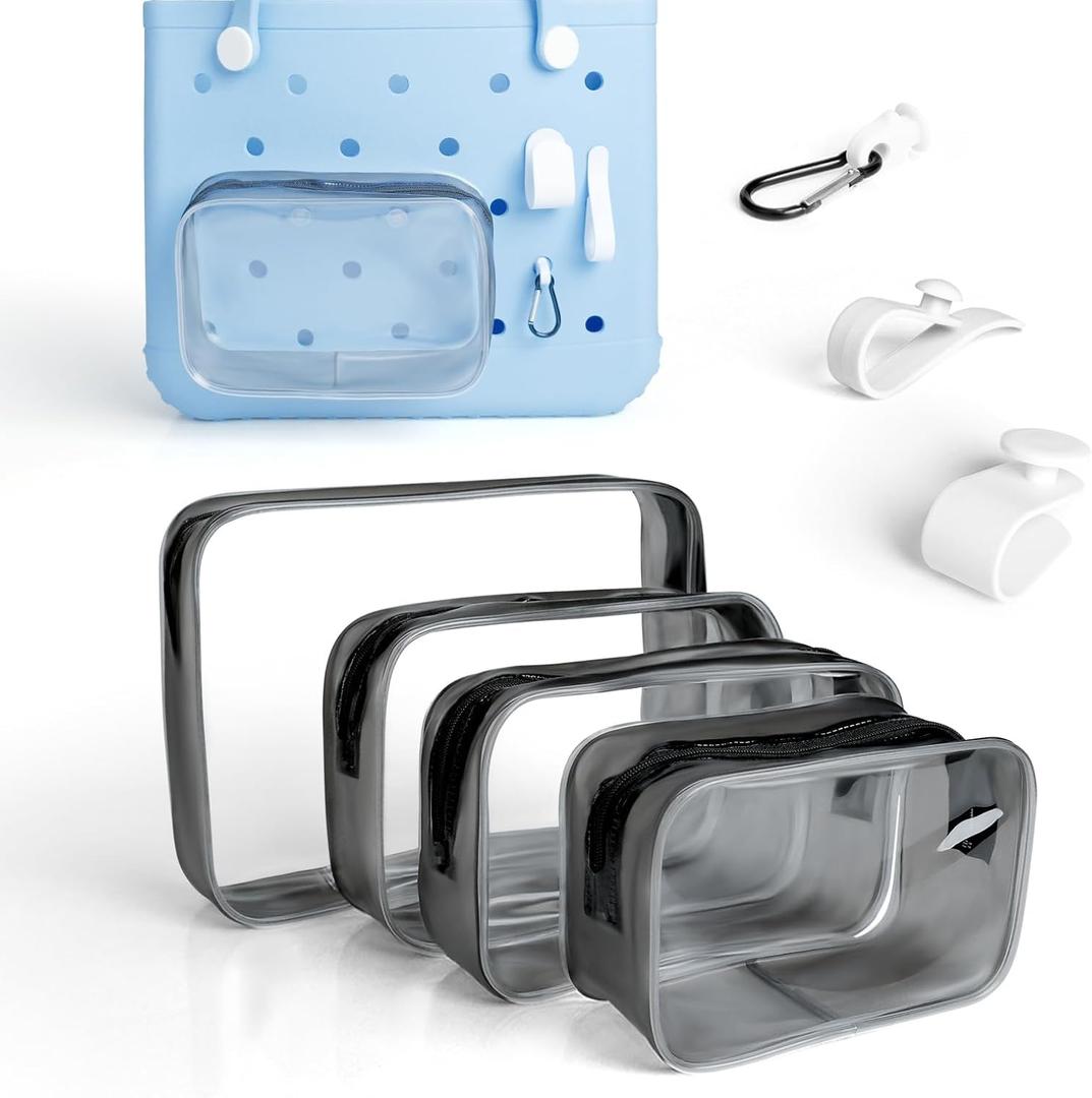 Furneeture 7 Pcs Divider Tray Set for Bogg Bag Accessories Original Accessories with Phone Holder & key Hooks for Bogg bag & Other Rubber Beach Bag, Organizer & Divide Space