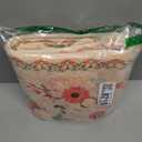 Long Bathroom Runner Rug 60x120CM Beige, High Absorbency Bath Mat Slip-Resistant Washable Floral Bath Mat for Bathroom Kitchen Laundry Room - Modern Flowers Pattern Carpets
