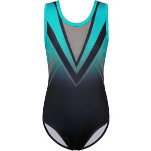 BAOHULU Gymnastics Leotard for Girls Kids Sparkle One Piece Practice Dance Outfit 5-16 Years (13-14 Years)