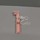 JISULIFE Handheld Mini Fan, 3 IN 1 USB Rechargeable Portable Fan [12-19 Working Hours] with Power Bank, Flashlight, Pocket Design for Travel/Summer/Concerts/Lash, Gifts for Women (Pink)