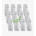 Maxcheck 4 Pcs Automatic Air Freshener Spray Dispenser Wall Mounted Automatic Spray Dispenser Air Freshener for Bathroom Battery Operated Free Standing for Commercial Place and Room (White)