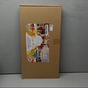 Acrylic Sticker Display Stand with Curved Pockets for Big 4'' Stickers- Brochure Holder with Customizable Space - On the Go Display Stands for Vendor Events - Ideal for Small Business Vendors (Medium)