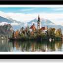 Hongkee 12x36 Picture Frame, Collage Twelve 4x6 with Mat, Wood Style,1 Pack, 12X36 in
