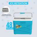 Pinnacle 10 Liter Insulated Cooler Lunch Box -Portable Camping/Picnic Hard Cooler Coolbox Keeps Cool for 48 hrs. with Ice RetentionHeavy Duty Cooler for Beach, Grill, Travel,Tailgating, Small