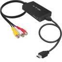 Tengchi RCA to HDMI Converter, Composite to HDMI Adapter Support 1080P PAL/NTSC Compatible with PS one, PS2, PS3, STB, Xbox, VHS, VCR, Blue-Ray DVD Players