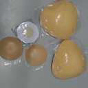 Mearter Ultra Push up Sticky Bra Pads Inserts | Double Sided Adhesive Bra Inserts | Stick on Bra for Sports Bra Swimsuit (Large, Beige)