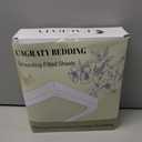 L'AGRATY Grounding Sheets Twin XL Size, 5% Sliver Fiber Fitted Sheets Connected Earth, Deep Pocket(12-16in) Grounding Mattress Cover with Cord(Twin XL, White)