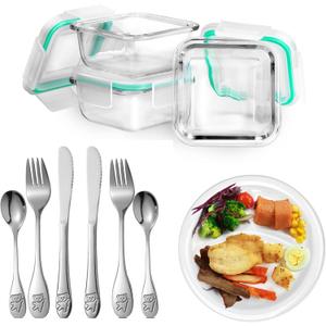 Bariatric Surgery Portion Control Kit-Include Portion Control Plate, Containers, Utensils for Gastric Sleeve Surgery