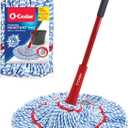 O-Cedar MicroTwist MAX Microfiber Twist Mop with 1 Extra Refill | Features Hands-Free Wringing | Extra Large 18-Inch Mop Head | Safe on All Floor Types