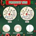 2 x Christmas Tree Ornaments, Funny Christmas Ornaments 2025, Ceramic Christmas Tree Ornaments for Family Friends, Cute Holiday Hanging Decor, Sentimental Xmas Gift Keepsake