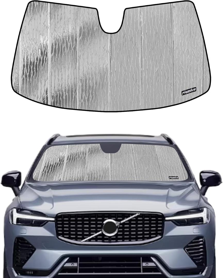 Pigenius Windshield Sunshade for Volvo XC60 2018-2026 Front Window Sun Shade - AstraGuard