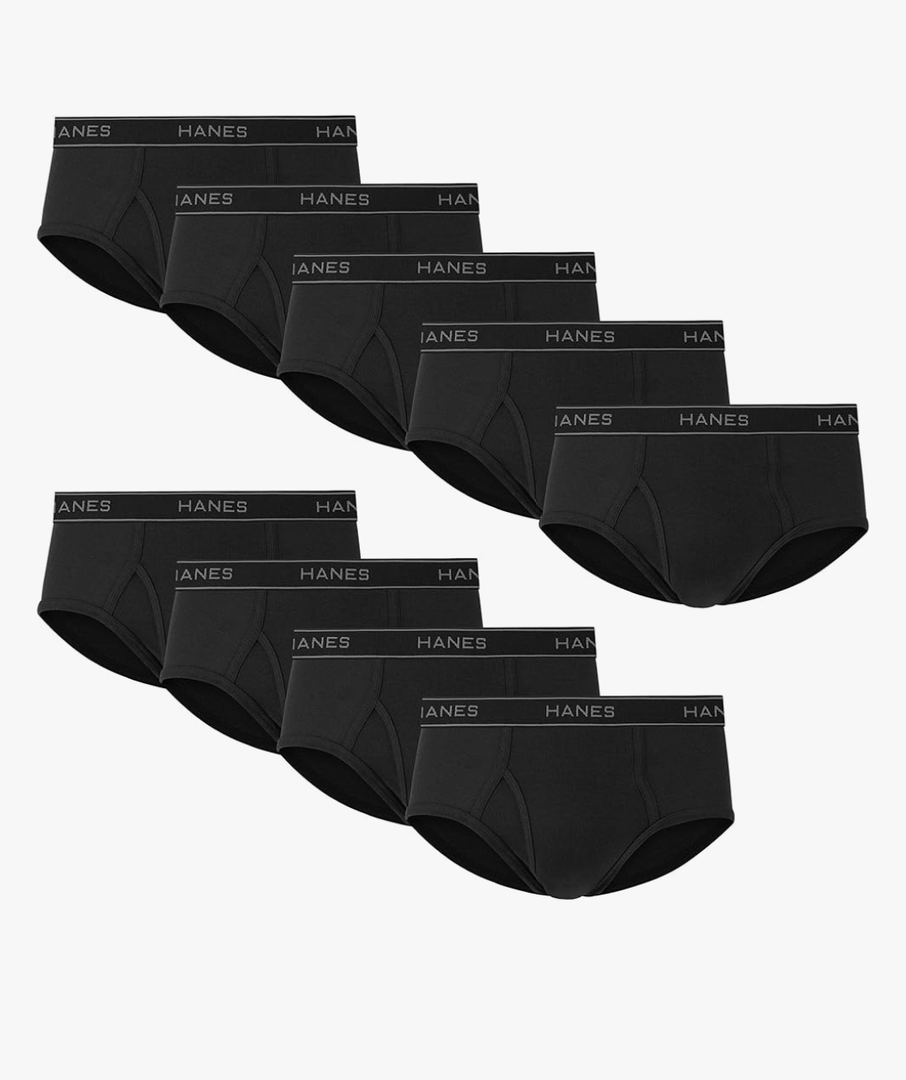 Hanes Men's Moisture-Wicking Cotton Briefs, 9 Pcs XL