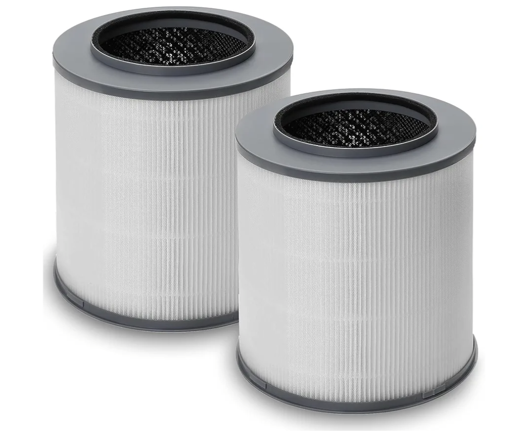 12030 True HEPA Replacement Filter, Compatible with Clorox Medium Room Air Purifier Model 11030 & 11031, 1,000 Sq. Ft Capacity, 2 Pack 3-in-1 H13 True HEPA, Part No. 12030