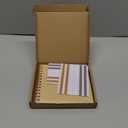 Potricher 7 x 7 Inch DIY Scrapbook Album 40 Pages Hardcover Kraft Paper Scrap Book Photo Albums Memory Book for Wedding and Anniversary Family (Yellow, 7 Inch)