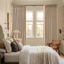 Pinch Pleat Blackout Curtains with Embroidered Tape Trim, 52"W x 96"L