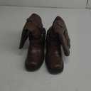 DREAM PAIRS Women's Knee High Riding Boots Side Zipper Motorcycle Boots Square Toe Chunky Heel Fashion Buckles Biker Boots, Size 9