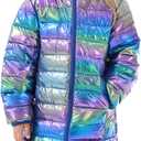 Cutemile Girls Winter Jacket Long Puffer Coat Water Resistant with Hooded,  Size 10-11 Years