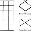 PATIKIL 24"x12" Wire Grid Panel, 2 Pack Wall Grid Decorative Panels Board Photo Pictures Display Decor Hanging Organizer for Home Office, Black
