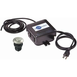 InSinkErator Garbage Disposal Air Switch Kit, Dual Outlet Sink Top Switch Button for All InSinkErator Food Waste Disposer Models, Satin Nickel STS-OOSN