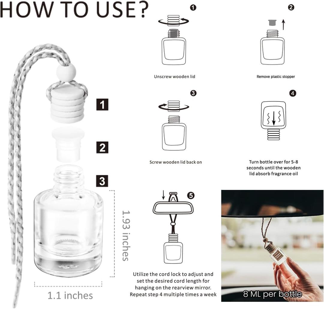 C Classy Car Air Freshener Hanging 1Pack, New C ar Essential Oil Diffuser for Cars, Cute Car Accessories, Long-Lasting Fragrance, C ar Air Fresheners for Women & Men Gift, Made in USA